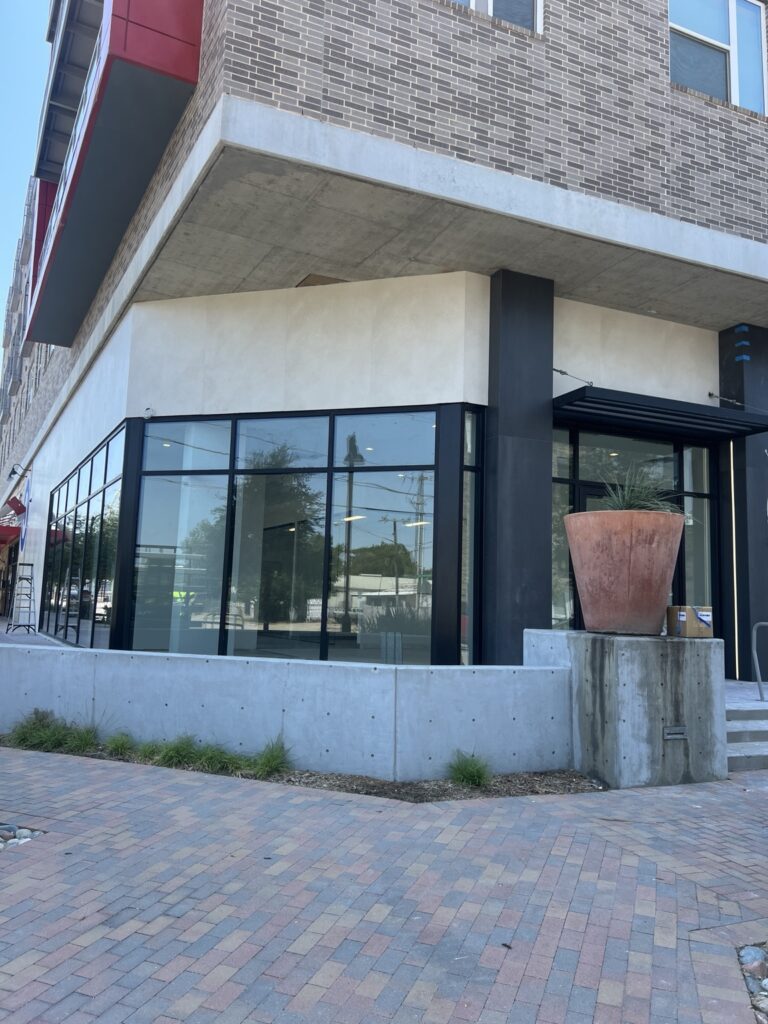 Commercial exterior glazing and aluminum entrance